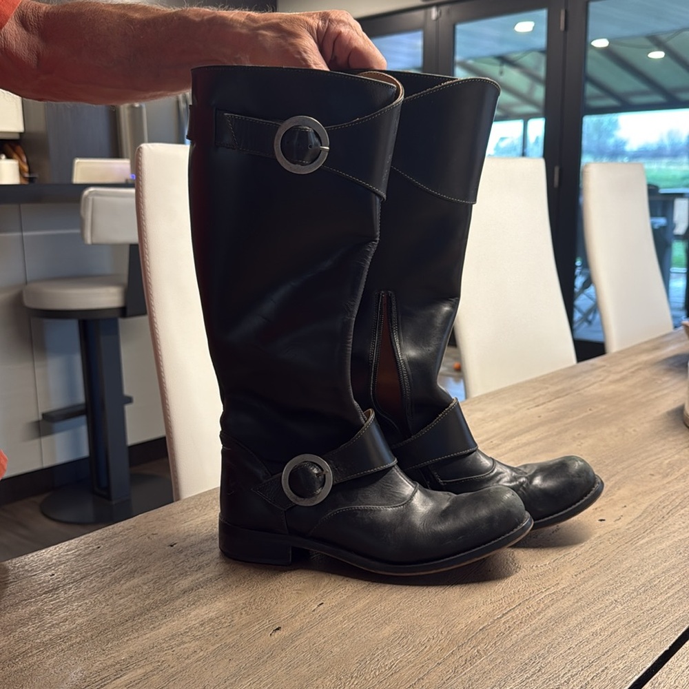 John Fluevog Black Riding Boots (Size 9, Fits More Like An 8.5) - Picture 3 of 12